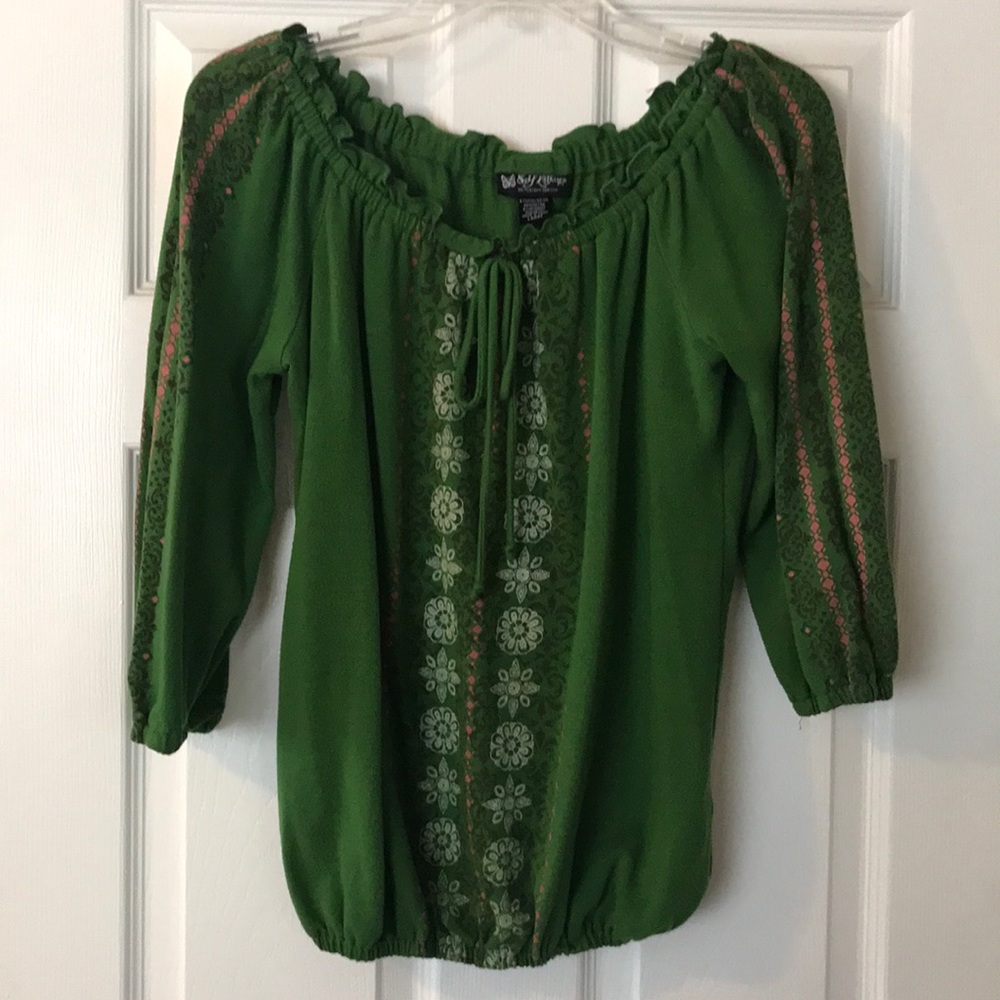 Self Esteem peasant blouse size Large